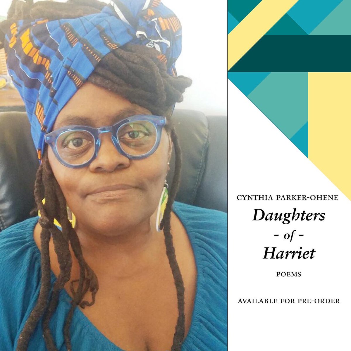 Colorado_Review's tweet photo. Cynthia Parker-Ohene’s forthcoming poetry collection is available for pre-order today! #daughtersofharriet #blackhistorymonth https://t.co/6fkprAHIon