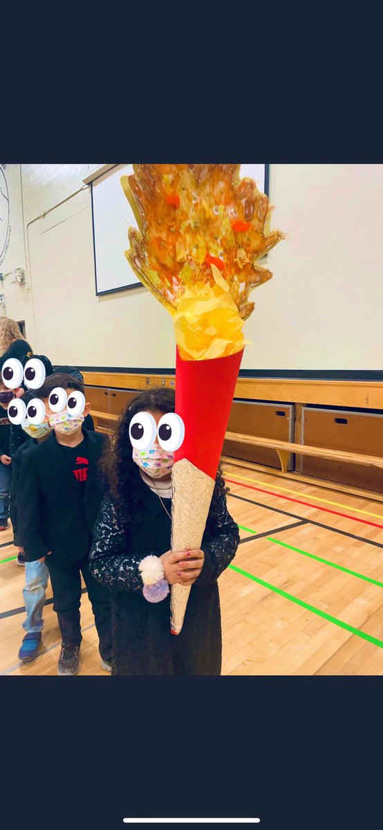 Learning about the Olympic torch, where the Olympic Games are taking place, and what winter sports compete in the winter Olympics Games was so much fun. Check out the torch the Kinders worked together to create!! #harknesshasheart @DHSCariolato