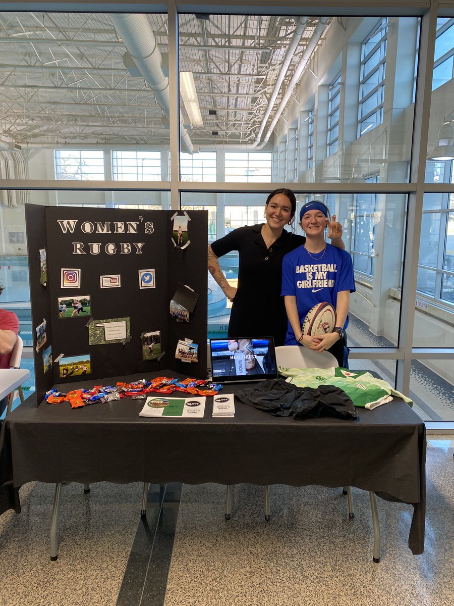 RugbyUnt's tweet photo. We are in the rec today tabling! Don’t let the basketball shirt fool you we want to talk about rugby🏉 https://t.co/ZE0EWK7Vkc