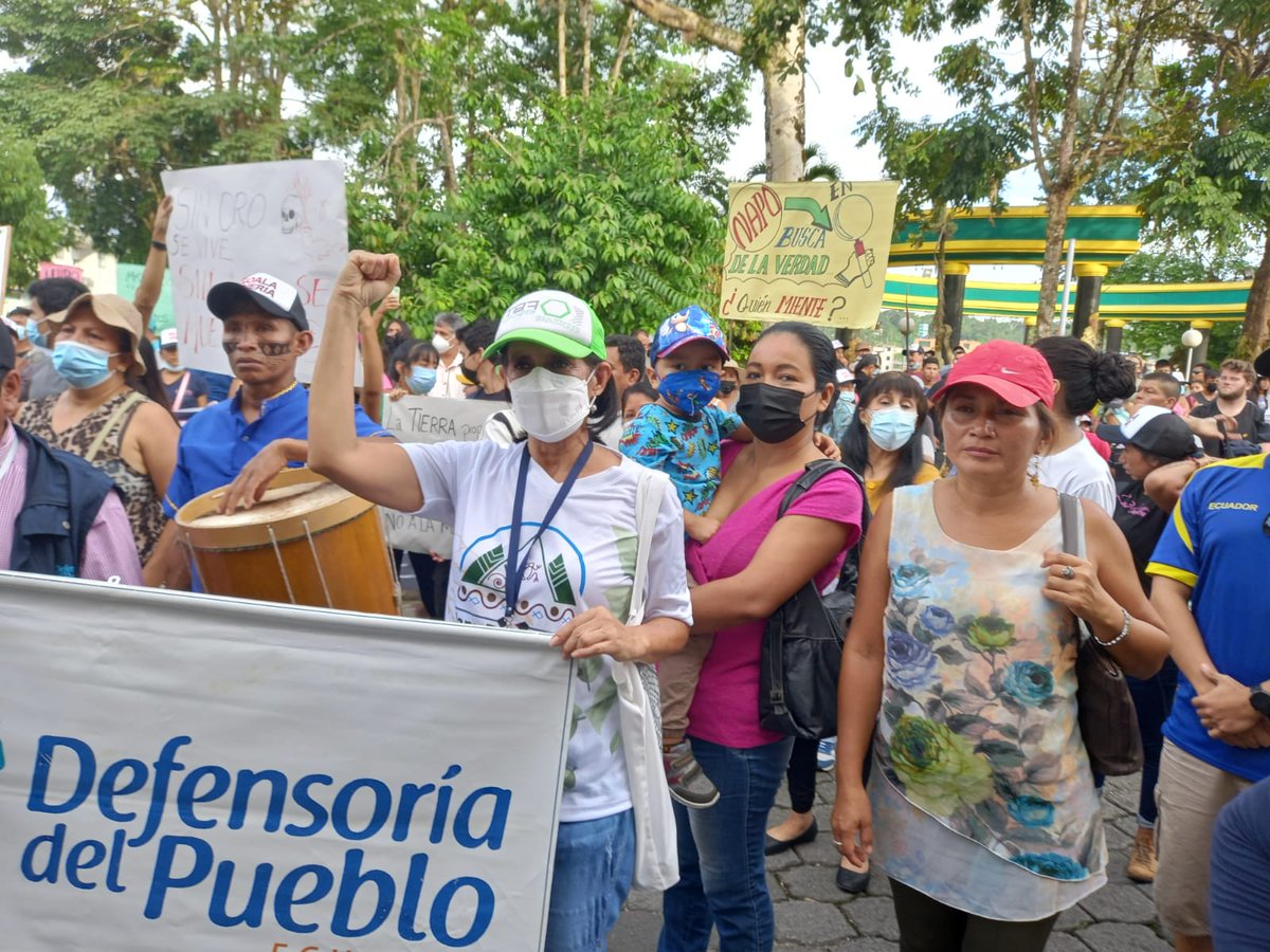🌿Día histórico para Napo🌿 📢📢📢 Los Colectivos Sociales, GADs Parroquiales, FOIN, Junta del Campesinado y la Defensoría del Pueblo Napo exigen al Gobernador Wilo Villagómez la suspensión INMEDIATA de toda actividad minera en la provincia de Napo 🔴
