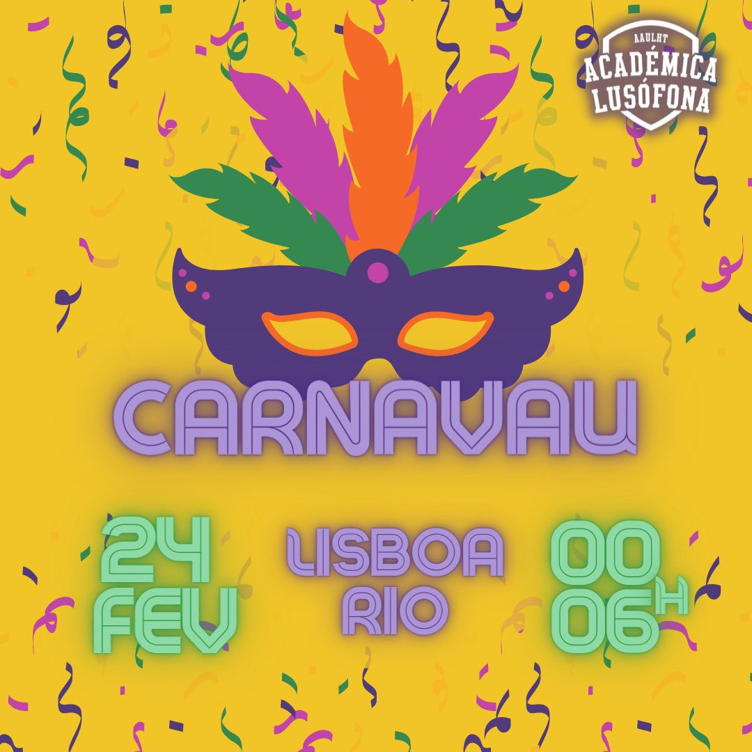 Sim, é verdade! A Grande Académica Lusofona preparou para ti mais uma grande festa!
12€ Não Sócios + Bebida Incluída | 10€ Sócios + Bebida Incluída 
Apressa-te e vem comprar a tua pulseira antes que esgote! Vem festejar connosco e fazer com que este carnaval seja memorável! 🔥
