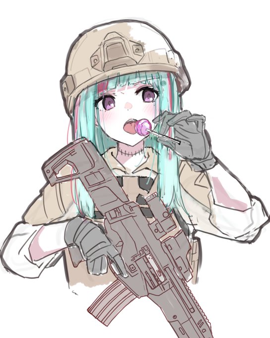 「女の子 M4カービン」のTwitter画像/イラスト(古い順)