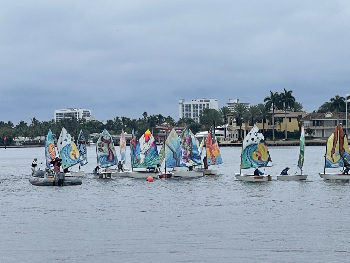 The weather didn’t stop a beautiful event <a href="/lyc1938/">LauderdaleYachtClub</a>! Thanks to <a href="/graceartsfl/">Grace Arts FL</a> for a beautiful Street Art Regatta! <a href="/DeanTrantalis/">Mayor Dean J. Trantalis</a> welcomed the young sailors and crowd. Stay tuned for more from today’s event!