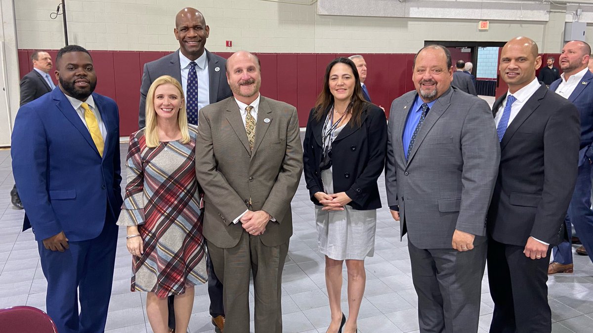 JPschools's tweet photo. .@drjamesgray &amp; @Petheaj joined by #JPSchools Board Members Dickerson, @tiffanyhkuhn, LeBlanc, North, Nugent, &amp; Schnell at @jeffersoncoc Annual Meeting. Excited as we move #ForwardTogetherJP. #LaEd https://t.co/F0QkTZ5hV7