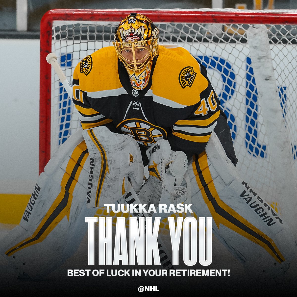 From winning a Vezina Trophy to becoming a Stanley Cup champion, what an incredible career it was for <a href="/tuukkarask/">Tuukka Rask</a>. 🙌 

Read more ➡️ spr.ly/6018KPWru