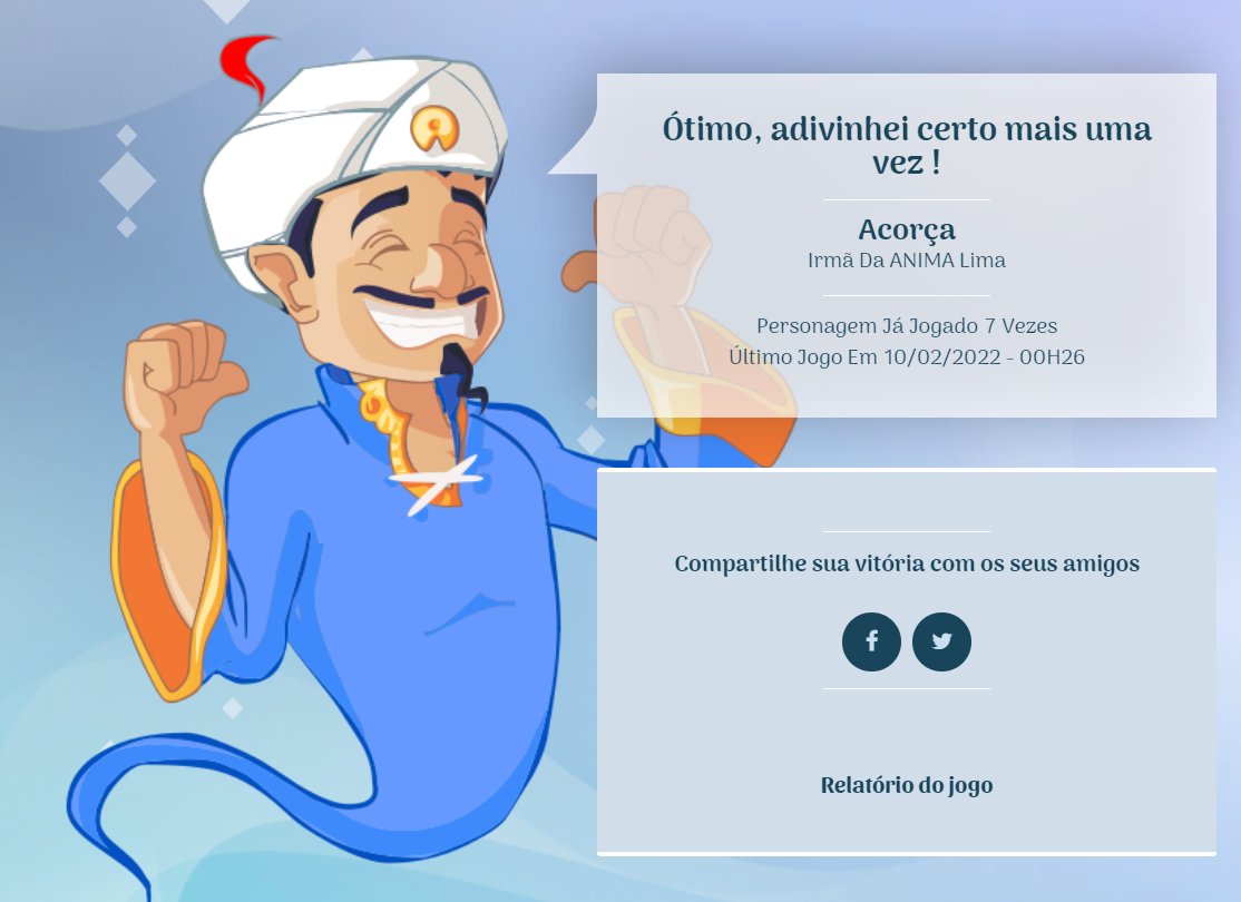 Sarah Lima on X: AEEEEE ACHEI MINHA IRMÃ NO AKINATOR