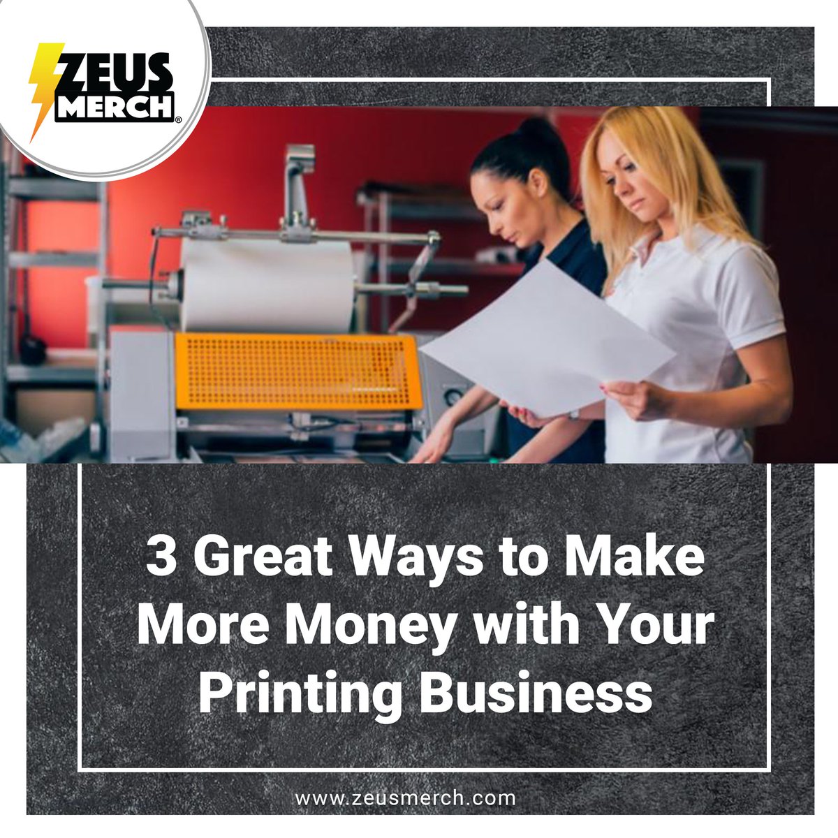 Zeus_Merch's tweet photo. So your a Pro at Printing! Learn 3 great ways to Make MORE Money with your business!

Learn More: https://t.co/DN07vBrvRC https://t.co/ZJQXJhZPKW