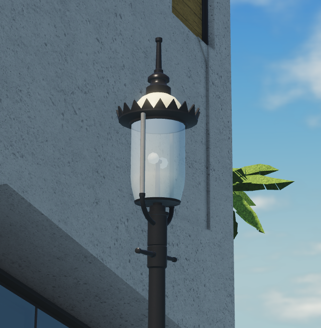 I might have too much fun modeling street lamps. (for <a href="/RivionGames/">Rivion</a>, #CostaTopazio)

#Roblox #RobloxDev