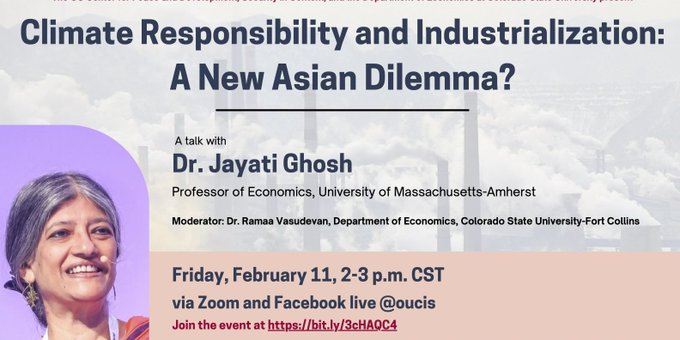 SecurityContext's tweet photo. Be sure to join us this Friday! @Jayati1609, author and Professor of #Economics at @UMassAmherst, joins us for "#Climate Responsibility and #Industrialization: A New Asian Dilemma?" - moderated by Dr. Ramaa Vasudevan of @ColoradoStateU.  Register here! 

https://t.co/pwHR3oyDKd https://t.co/1tW09E37ak