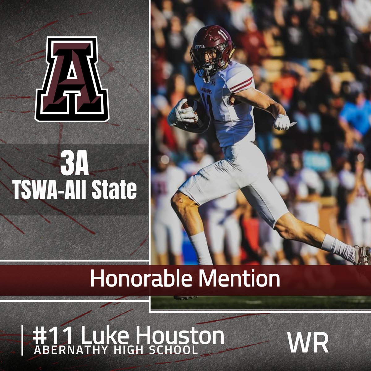 Congrats Luke Houston ( <a href="/LukeHouston_11/">Luke Houston</a> )
<a href="/AbernathyFB/">Abernathy Football & Recruiting</a>
 
TSWA Class 3A All-State football: