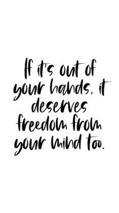 If it’s out of your hands, it deserves freedom from your mind too‼️✨
#worry #outofyourcontrol #letitgo