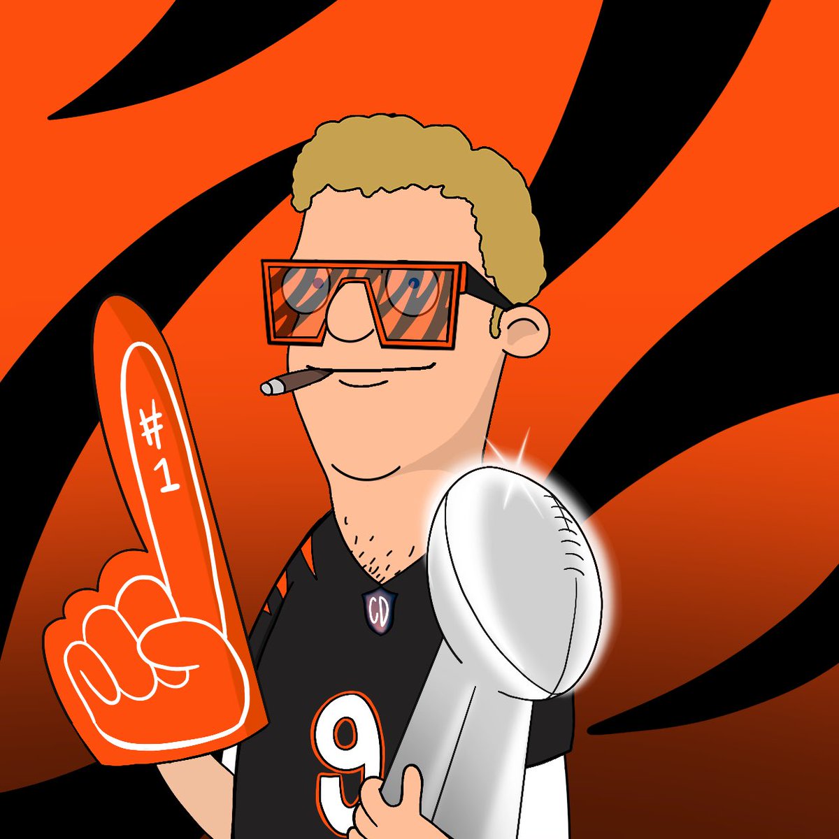 _matthewtyler's tweet photo. Got a few moms and dads in to help model and test some Super Bowl drip, how many @CryptoDadsNFT are excited for Sunday!? 🔥🔥🔥 more drip coming 🙏🏻💙 https://t.co/R8KY4cmUSj