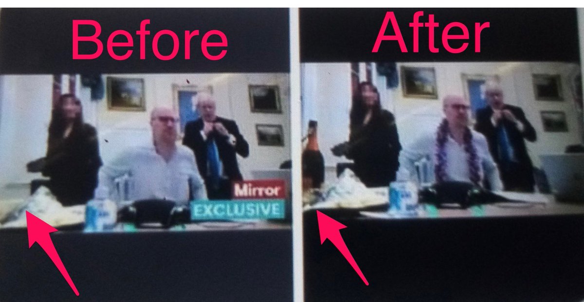 Before and after the ⁦<a href="/DailyMirror/">The Mirror</a>⁩ 🤔 #Partygate