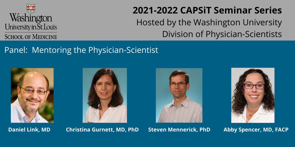 If you missed our #CAPSiT seminar on 'Mentoring the Physician-Scientist' you will want to hear what our phenomenal panelists had to say. Great tips for mentors & mentees. @WashUDPS @gurnett_c @abbyWUim @WUDeptMedicine @WashUNeurology @WUSTLneurosci 
Watch:
wustl.app.box.com/file/916927113…