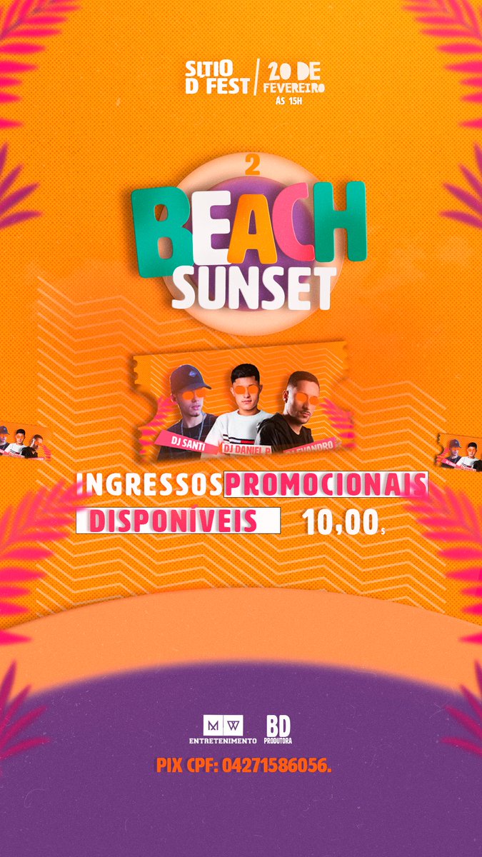 Mw_produtora_'s tweet photo. • Ingressos promocionais já disponíveis com nossos promoters e representantes!! Corra logo e garanta o seu!😜🌅 @bd_produtora_ https://t.co/v3f4B97rgI