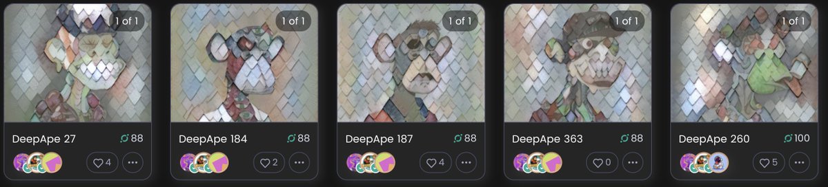 DeepArtsClub's tweet photo. π’π’π’ππππ₯π₯π₯
Just 4 #DeepApes are listed below 100 $ICX and they are all Diamondππππ
We will hit the 100 $ICX floor soonππ°
#NFTs $ICX $CFT @craftdotnetwork @helloiconworld @_CraftersCorner @lucas_staky https://t.co/CYsD2cua9M
