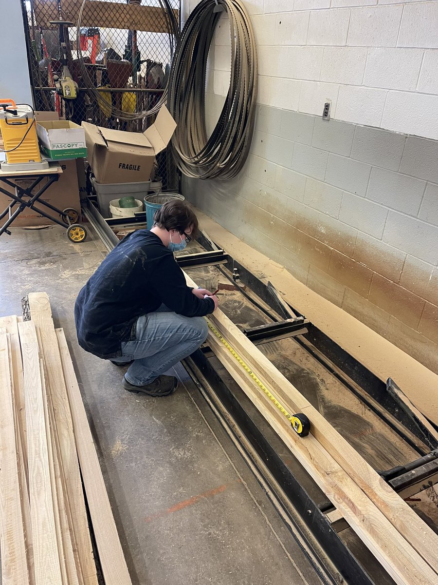 SSBindemann's tweet photo. Remember that February is CTE month. Students in Mr Dewey’s conservation class keep busy with a variety of projects. Always fun to visit this classroom! #engaged #nctec @ONBOCES https://t.co/HeEoE13w2A