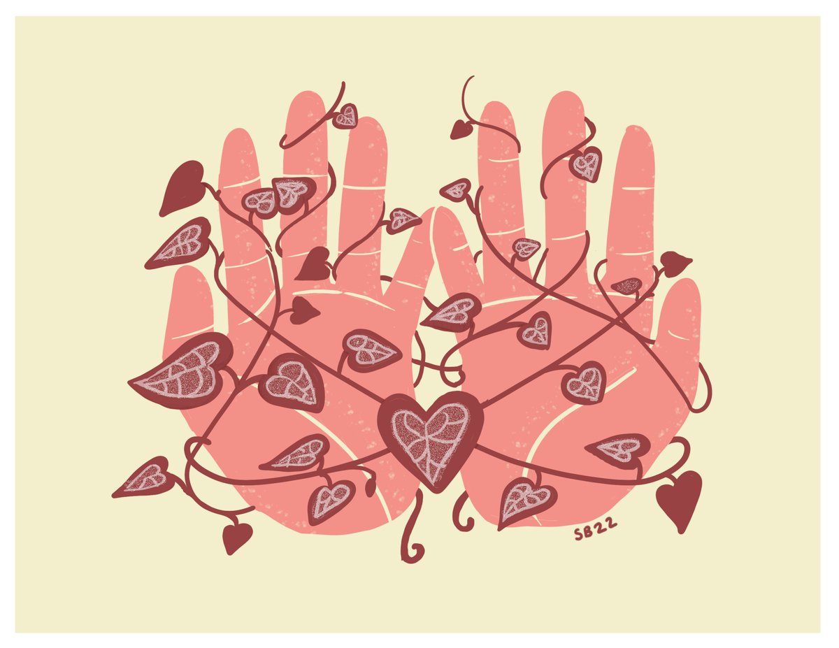 Here's my 2022 Valentines day design, I call it "Heart Strings!"  Click the link for access to a printable download ❤ : bostart.gumroad.com