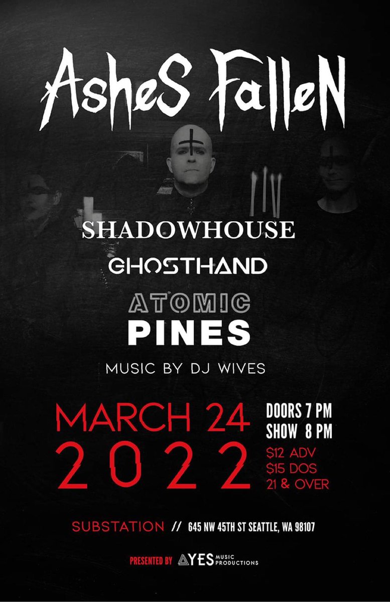 AtomicPines's tweet photo. 3.24.22 @SUBSTATION206.

Get tickets: https://t.co/586eJWROLL https://t.co/HkcC1R36Xu