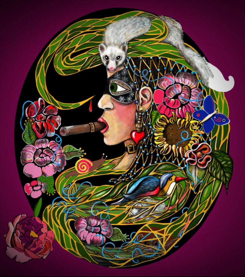 duckylemon's tweet photo. "Depraved" .. #digitalpainting ...in progress 
#wip #nft #NFTCommumity  #painting #ArtistOnTwitter #kunst #art #artcollector #artcommunity #snakes #nftcollectors #duckylemon #WomensArt https://t.co/YfDCOALik6