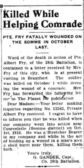 ebd_edwards's tweet photo. A simple act. A death obscured in the part now seeing some light. #WW1 #Somme #Courcelette #CandianArmy https://t.co/Bx9JLtFkcf