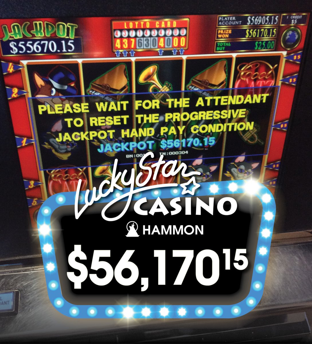 WeGotYourGame's tweet photo. Hello Hammon jackpot win! 🤩 #Jackpot #Hammon https://t.co/18zmdqgBZr