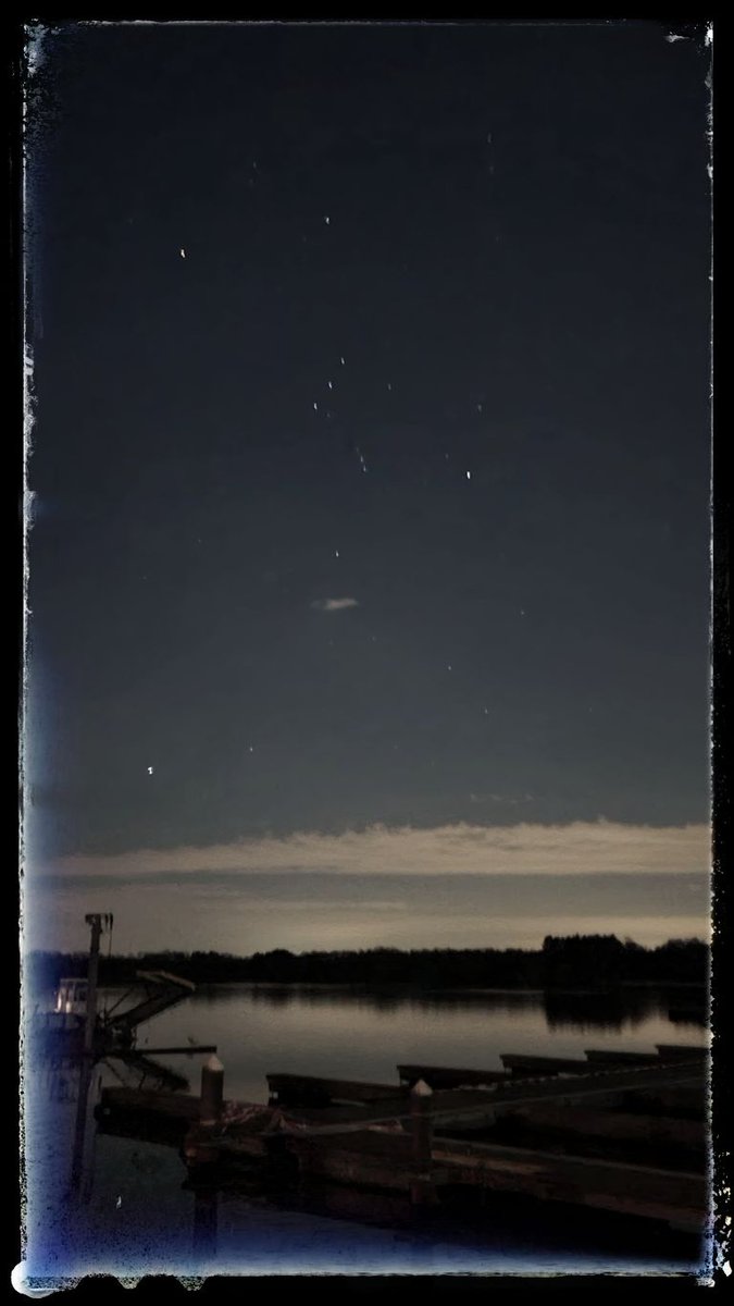 Heute gab es nochmal den Orion, allerdings mit den Handy aus der Hand.