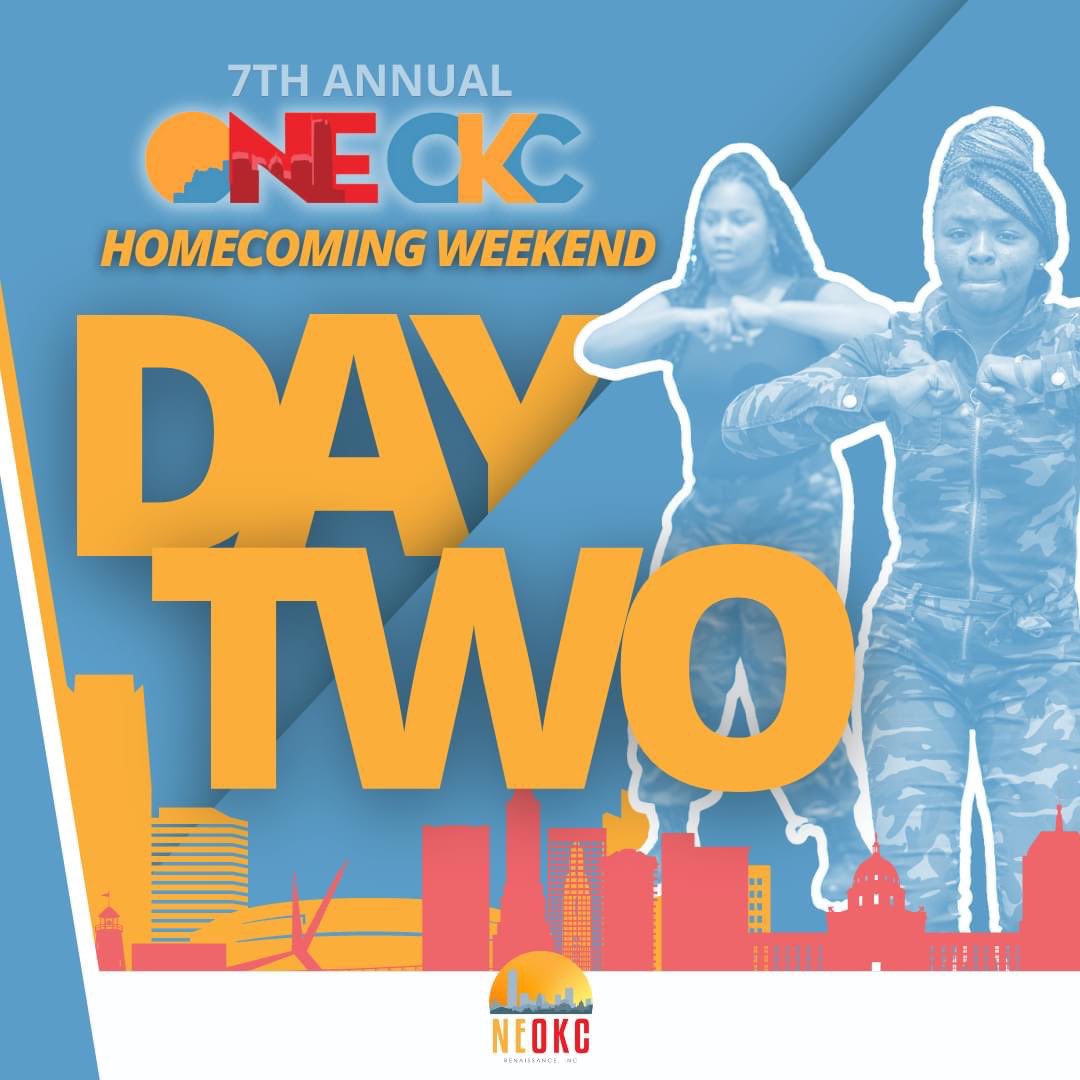 Day 2, May 7, is the main event. This year’s oNE OKC merges the culture of an HBCU Homecoming and an arts festival to stimulate and influence an ethical placemaking in our beloved Northeast Oklahoma City. Help us take over Booker T. Washington Park from 10 am until 7 pm!