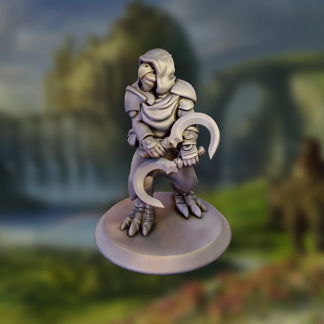 Rikishi - Flighty Assassin

View &amp; customize this mini - anvl.co/collection ⚒

#dungeonsanddragons #roleplayinggame #dungeonmaster #dnd5e
#3dprinter #3dprinting #3dprinted