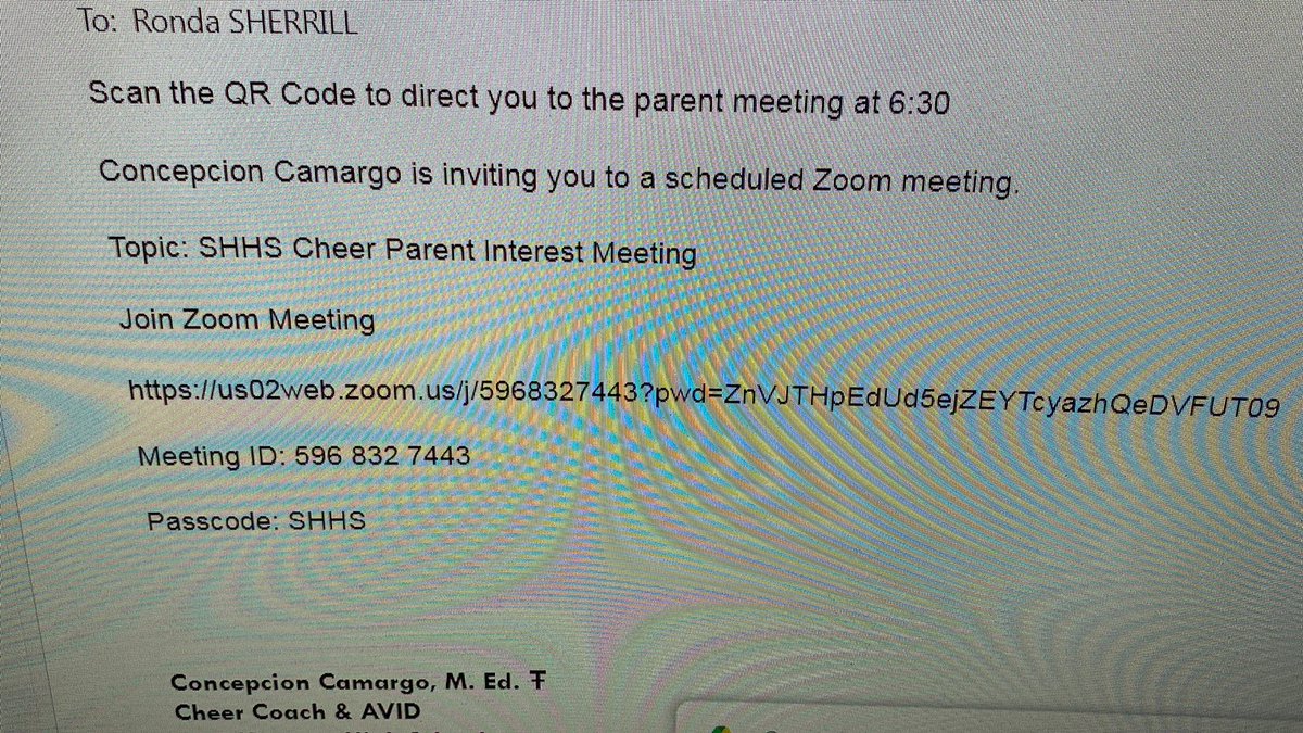 Cheer zoom information meeting starts at 6:30 tonight!  See you there😃<a href="/WorkmanWildcats/">Workman Wildcats</a> <a href="/Carterjhs/">Carter Cougars</a> <a href="/SamHoustonHS/">Sam Houston HS</a>