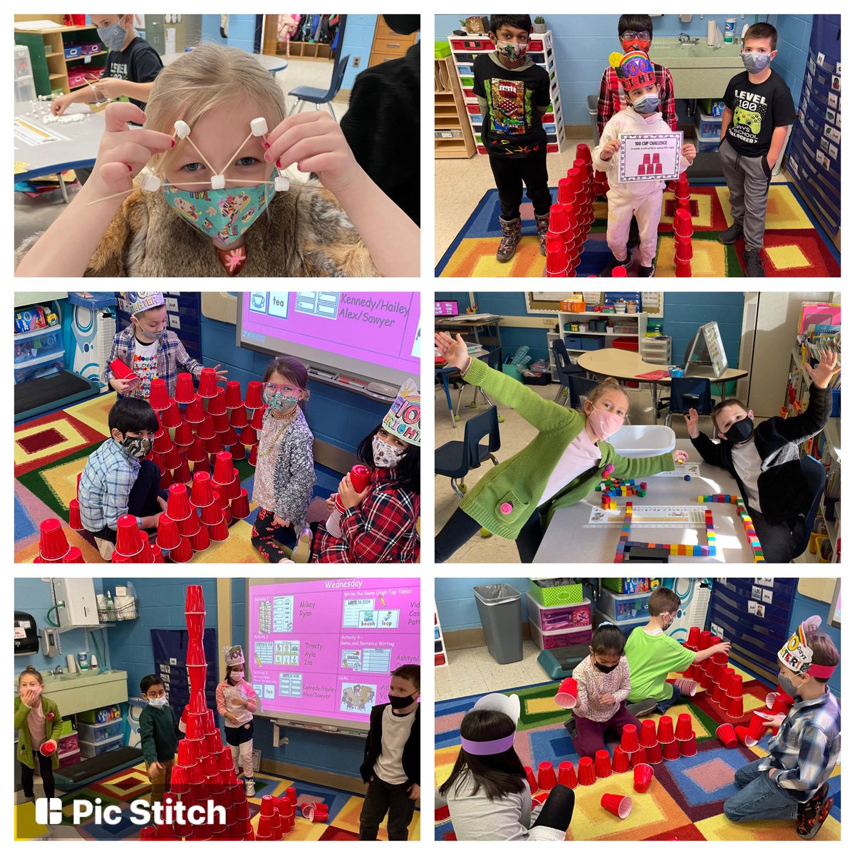 Loved seeing the creativity these first graders demonstrated today while we celebrated the 100th day of school! <a href="/amadlinger1/">Allison Madlinger</a> <a href="/CenterGroveES/">Center Grove</a>
