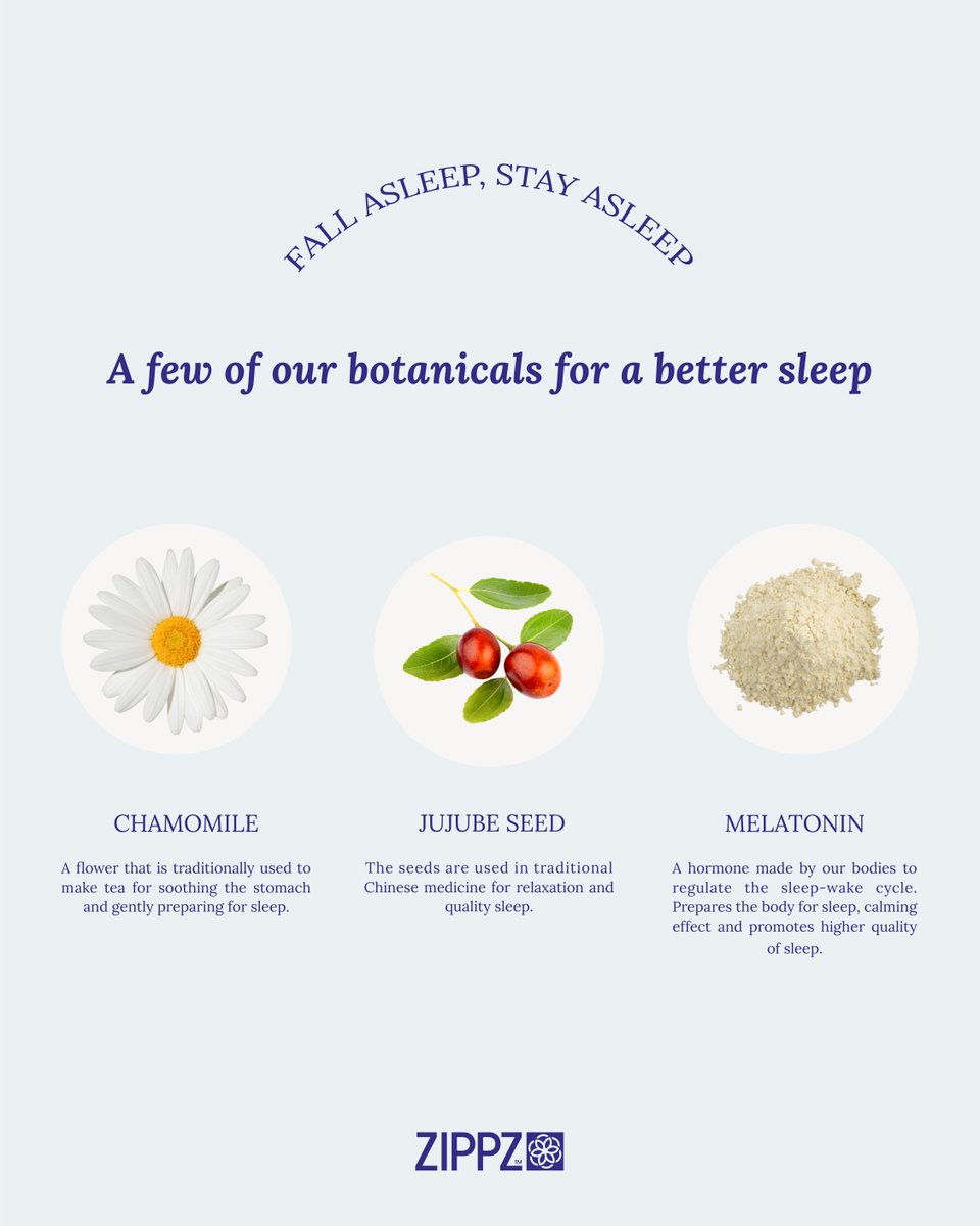 zippzwellness's tweet photo. Having trouble falling asleep and staying asleep? You’re not alone. 

The botanicals found in our SleepZ products are all-natural, organic, and specifically formulated to help you get the good nights rest you deserve.💤

#ZIPPZWellness https://t.co/q3xfAwfxeN