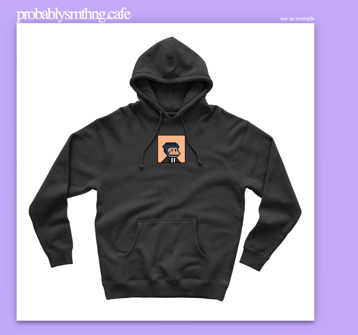 probablysmthng's tweet photo. Excited to announce we're live on @wagmi_cafe!

https://t.co/ObxY8VqNpI

Preview your SMB/Noot/Thug on a hoodie and get the  QR code link to our current drop order form. Price is ◎1.25 and includes free worldwide shipping! Very limited quantities! https://t.co/WPJIW8JyFS