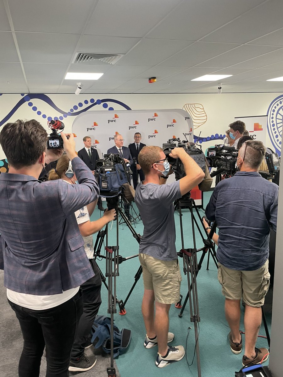 Tom Seymour <a href="/PwC_AU/">PwC Australia</a> CEO announcing 2000 new jobs in Adelaide. Very exciting!