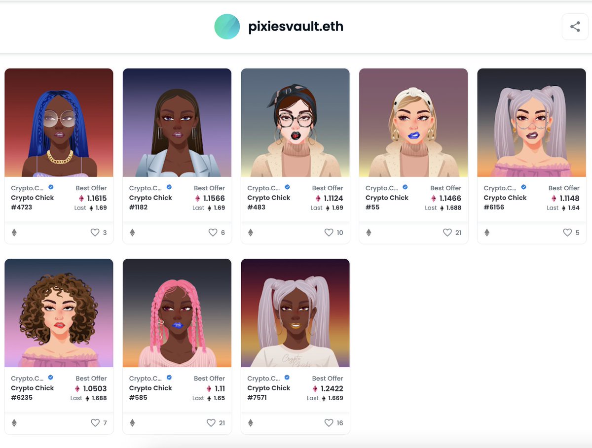 WoWPixiesNFT's tweet photo. Welcome to the family @Crypto__Chicks 💖👑 https://t.co/MGcrL98dNM