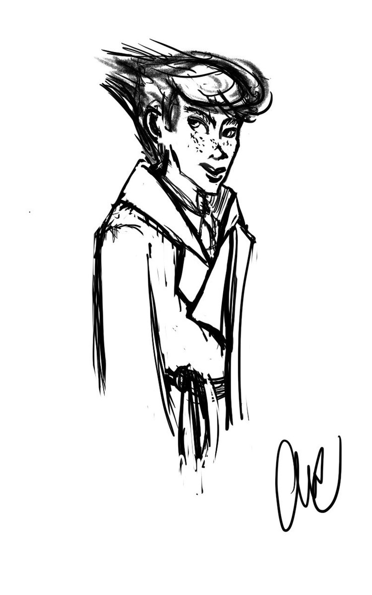 Caitielatte's tweet photo. Today’s warm up sketch. 
#sketch #illustrators #art #alchemist #fantasyart #scifiart #drawing #sketchbook https://t.co/kTUO6JT7yy