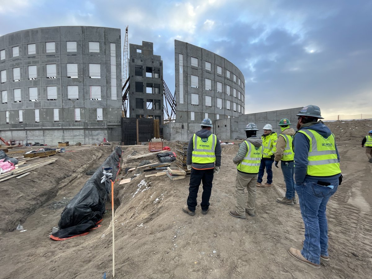 gejcc's tweet photo. Our Safety Support Committee recently toured our St. Francis - InterQuest project! The committee was impressed with the safety culture demonstrated on the job and the team's commitment to sending everyone home safe. #GEJohnsonSafety #SafetyStrong https://t.co/lIOSFCR6Xt