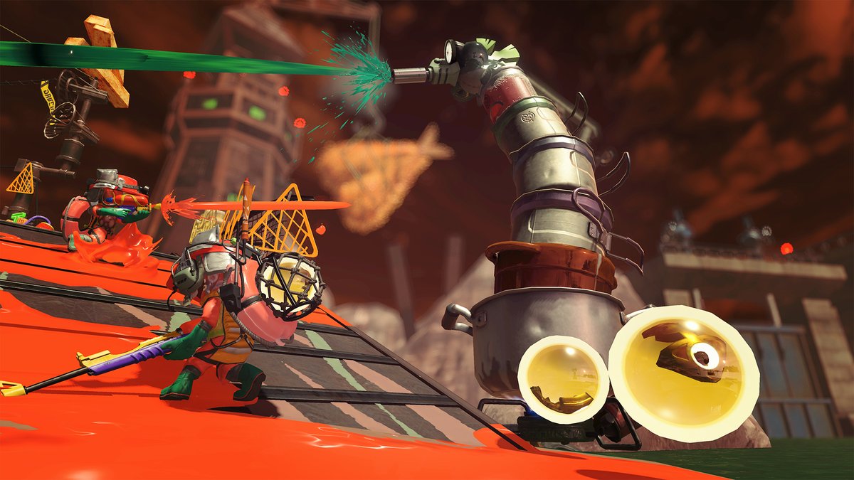 Splatoon3News's tweet photo. New Splatoon 3 screenshots and artwork from Salmon Run Next Wave. https://t.co/aNNjs4cH1Q