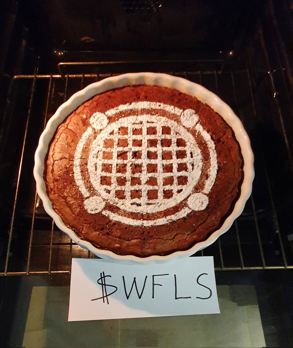 <a href="/WafflesToken/">Waffles Token & NFT’s 🧇 ⚡️🌱</a> As promised, a chocolate fondant with the image of <a href="/WafflesToken/">Waffles Token & NFT’s 🧇 ⚡️🌱</a> .  I'm a little disappointed because I made a mistake 🙄.The next one will be perfect🤗🤗🤗
$WFLS 
My herotag Maiar: <a href="/babarrr/">Akbar Nur</a>
