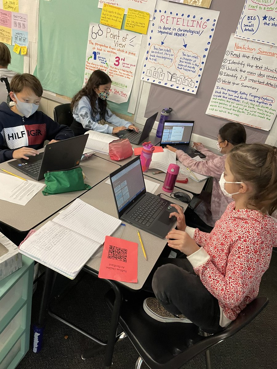 mrs_rsutton's tweet photo. More use of our one to one Chromebooks!  Utilizing Padlet and Jamboard for our stop and jots!  The Ss love it, and I get instant feedback! https://t.co/TDM3v4pJre