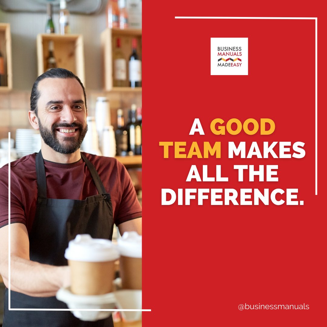 BusinessManuals's tweet photo. Building your business coffee shop is a challenge given the growing competition of the industry. But what makes one stand out? A good team makes the difference.

You need to ensure that each of your team members is not only efficient in their work but they also have an intrin ... https://t.co/ZjKByUOwkk