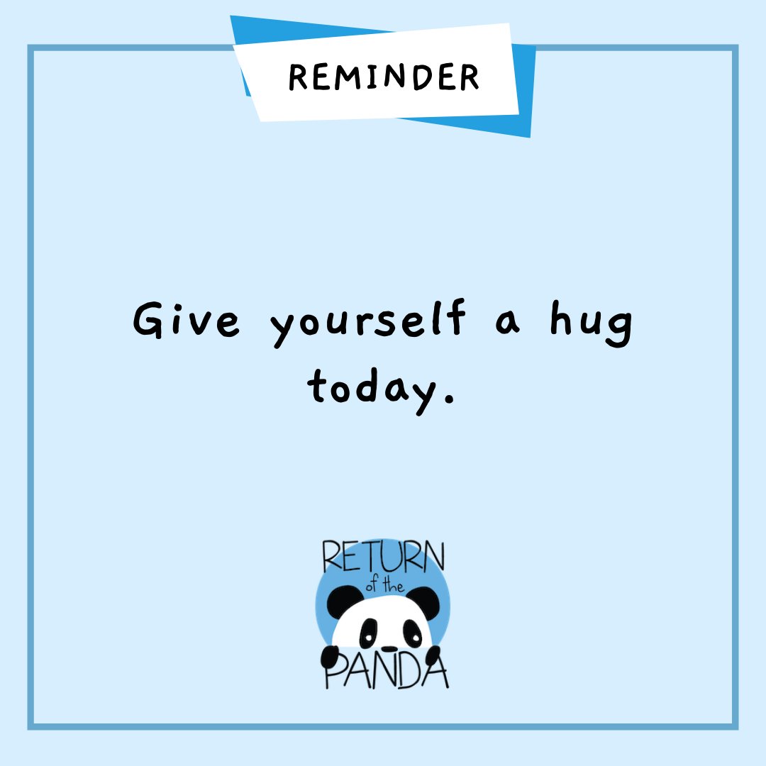 ReturnPandaOrg's tweet photo. A reminder to be kind to yourself today! Don't punish yourself, show yourself some love! Check out this article on how to heal your inner child, often requiring you to be understanding of yourself.
Article: https://t.co/VHekVNkmBq

#innerchild #mentalhealth #returnofthepanda https://t.co/3PV1wi5X66