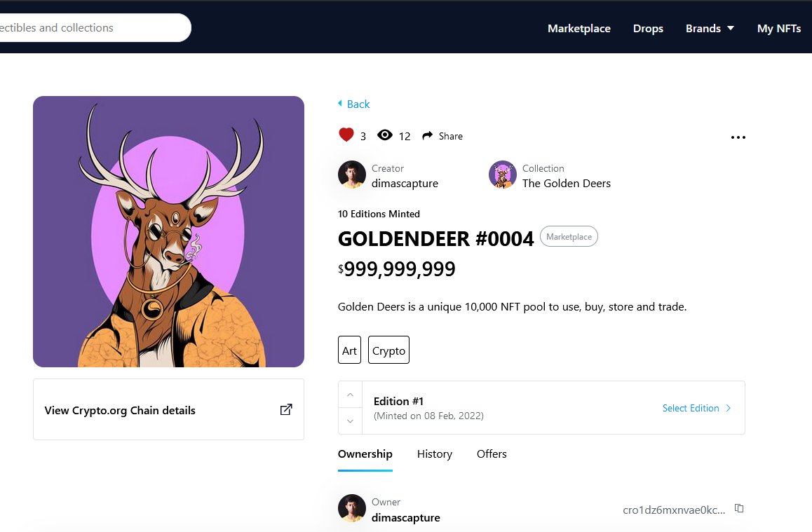 masdimphoto's tweet photo. Check out GOLDENDEER #0004 by dimascapture at https://t.co/GDBaeGHWYc NFT!
https://t.co/gGuqciL44c
___________
#CroFam #NFTCommunity #CRO #NFTdrop #NFTartists #NFTcollections #nftcollectors 
 #NFTGiveaway #NFTProjects #NFTs #NFTCommunity https://t.co/Hl6bc0pjKJ