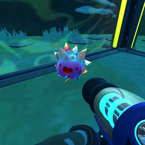slimeperday's tweet photo. The slime of the day is the Crystal Slime from Slime Rancher! https://t.co/elFZKtuj9d