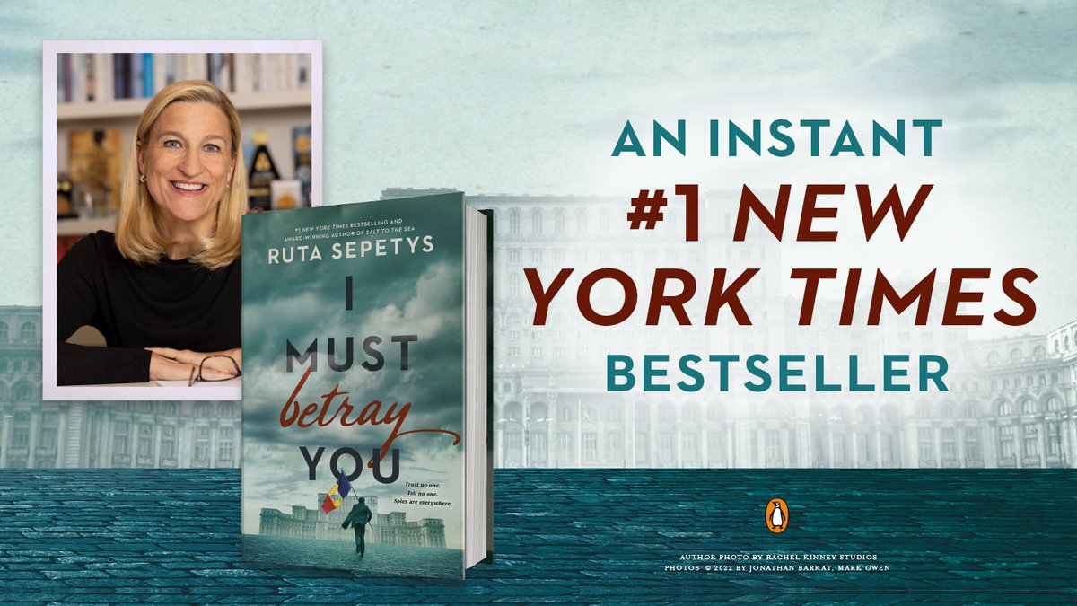 RutaSepetys's tweet image. 𝗔 #𝟭 𝗡𝗲𝘄 𝗬𝗼𝗿𝗸 𝗧𝗶𝗺𝗲𝘀 𝗕𝗲𝘀𝘁𝘀𝗲𝗹𝗹𝗲𝗿
So many emotions and so many to thank. But first—Romania and victims of oppression, past and present—you are not forgotten! Your story is important and we want to give voice to your experience. 
Thank you!! ❤️🙏