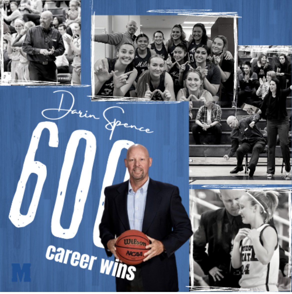 Congrats <a href="/HoopCoachSpence/">𝐷ᥑᎱîȠ ⲏ܂ ＳᵖǝȠ∁ǝ</a> on career college Wbb win 600! “WE DO”