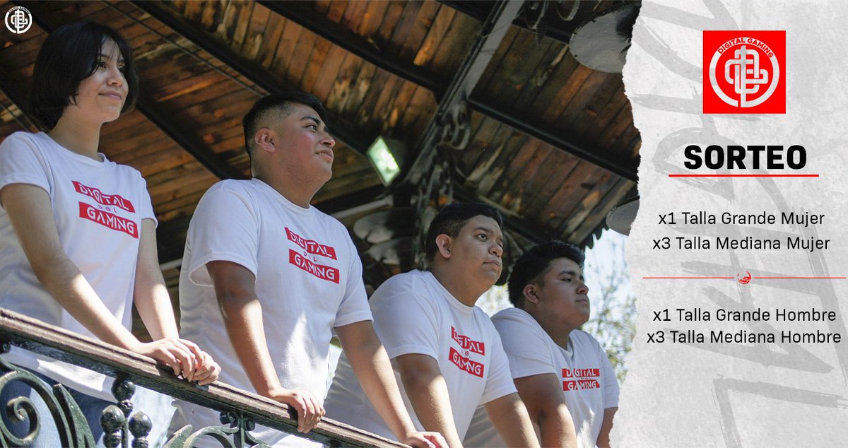 GRAN SORTEO NUEVA MERCH DE DGL 🚨🚨🚨🚨 

Requisitos:

- Seguir a @DigitalGamingLT 
- Dar ❤️ &amp; RT
- Mencionar a tres amigos

#NacionDigital ❤️🏴🏴