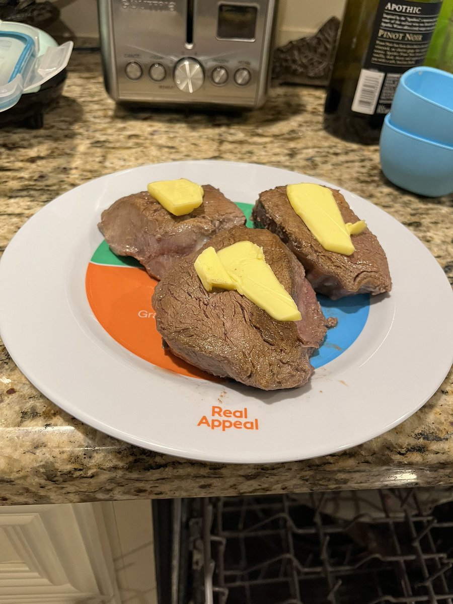 T_Reps84's tweet image. My wife’s company sent a package to help us get “healthy” and it included this portion plate. 
I immediately put it to use.