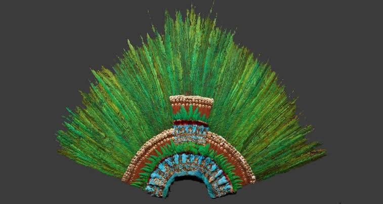 Cuauhtemoc_1521's tweet photo. Contrario a lo que se cree, los gobernantes mexicas no usaban penachos de plumas. Usaban una diadema de oro con incrustaciones en turquesa llamada xihuitzolli/xiuhcopilli.Por lo tanto es poco probable que el famoso penacho lo haya usado algún tlahtoque, como el propio Motecuhzoma https://t.co/AVQdwbPhuE