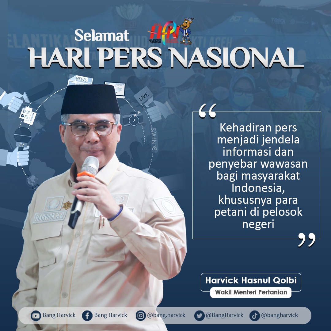 BangHarvick's tweet photo. Selamat Hari Pers Nasional
Semoga Insan Media terus memberikan informasi dan edukasi yang bermanfaat untuk seluruh masyarakat. https://t.co/fdpifMwp1g